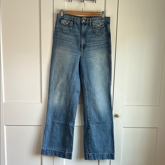 Re/Done 70’s Women's Wide Leg | High Rise Jeans | 30 - Picture 3 of 6